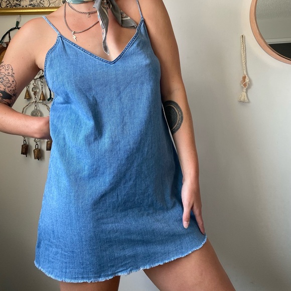 Wildfred denim slip dress - Picture 2 of 14